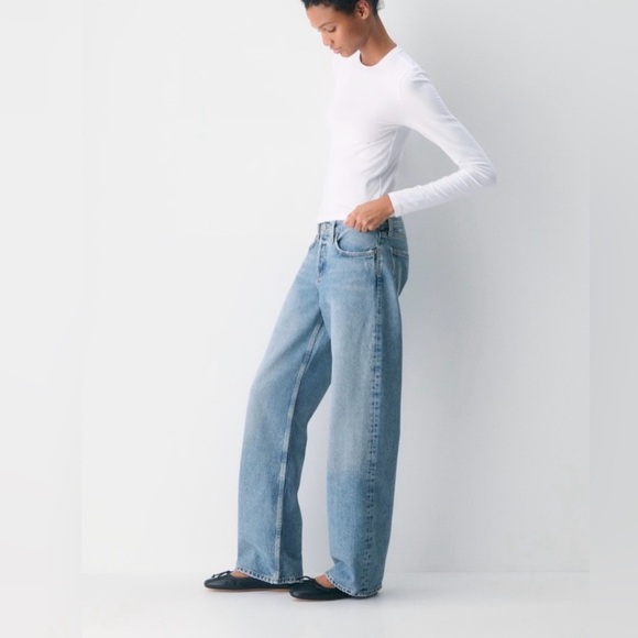 NEW AGOLDE LOW RISE LOOSE JEAN IN VAULT size 25 - Picture 2 of 11